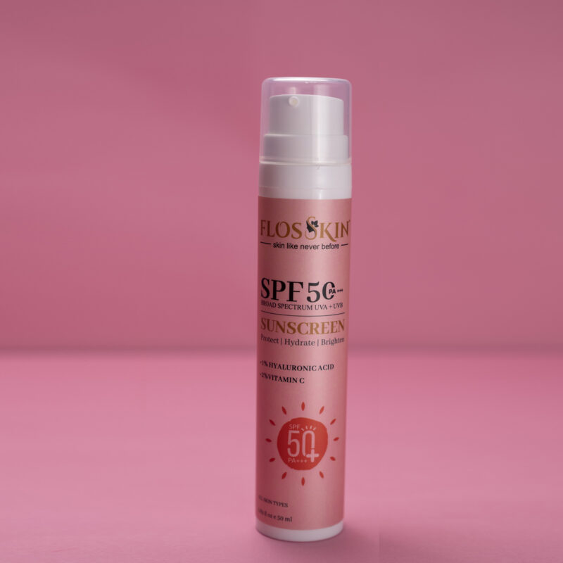 SPF 50 + Vitamin C 2% + Hyaluronic Acid 1% Sunscreen